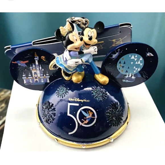 NWT Walt Disney World 50th Anniversary Ear Hat Mickey Minnie WDW Ornament - Picture 2 of 5